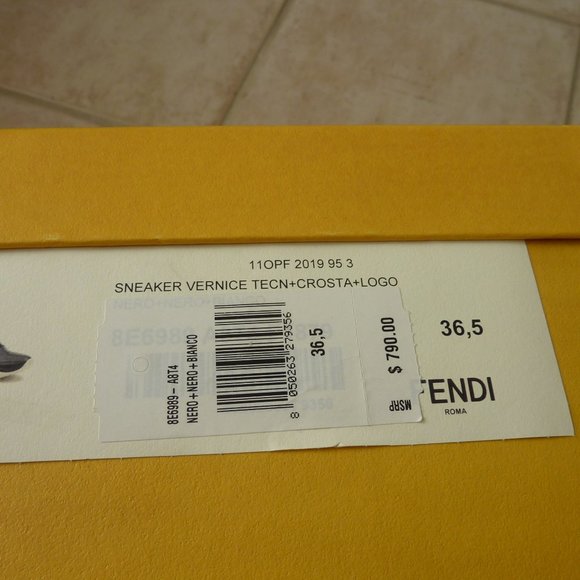 Fendi | Shoes | Fendi Neoprene Twotone Glossed Sneakers 65b  FENDI Neoprene Two-Tone Glossed Sneakers (6.5B)